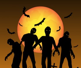 Halloween tirck of treat vector background 01