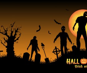 Halloween tirck of treat vector background 02