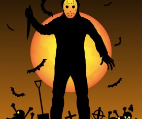 Halloween tirck of treat vector background 08