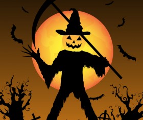 Halloween tirck of treat vector background 13