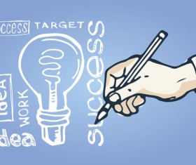 Hand drawn infographic template vectors 02