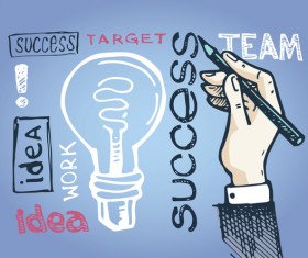 Hand drawn infographic template vectors 03