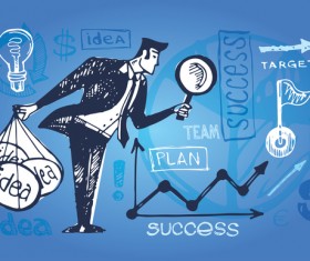 Hand drawn infographic template vectors 08