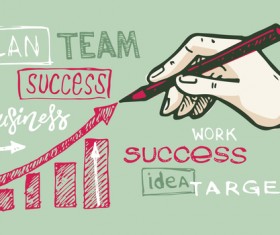 Hand drawn infographic template vectors 10