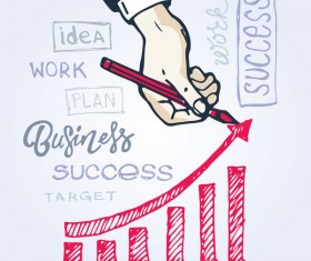 Hand drawn infographic template vectors 12