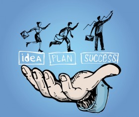 Hand drawn infographic template vectors 13