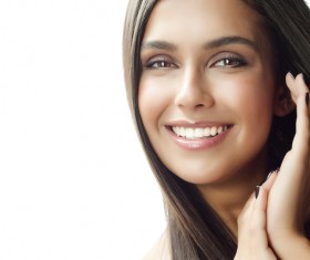 Happy happy smiling woman Stock Photo 02