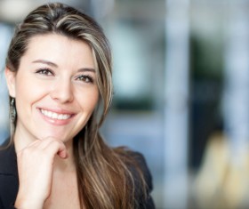 Happy happy smiling woman Stock Photo 04