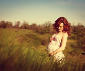 Happy pregnant woman Stock Photo 07