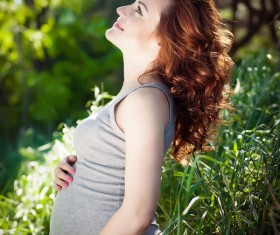 Happy pregnant woman Stock Photo 08