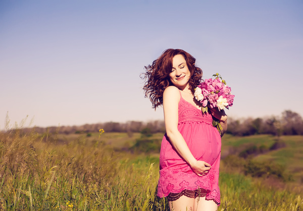 Happy pregnant woman Stock Photo 09