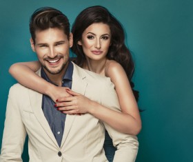 Happy young fashion couple Stock Photo 06