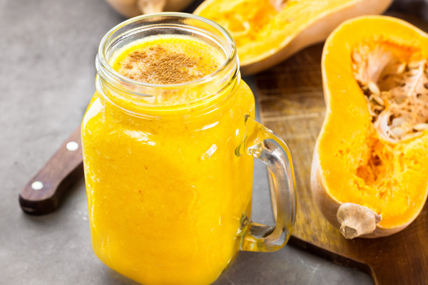 Healthy original papaya juice Stock Photo