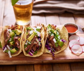 Homemade tasty tacos Stock Photo 08