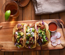 Homemade tasty tacos Stock Photo 09