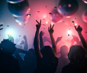 In the nightclub carnival of the young man Stock Photo 01