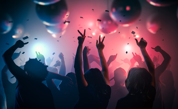 In the nightclub carnival of the young man Stock Photo 01