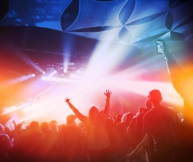 In the nightclub carnival of the young man Stock Photo 02