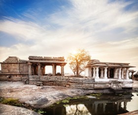 India ancient temple Stock Photo 02