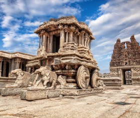 India ancient temple Stock Photo 09