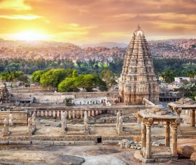 India ancient temple Stock Photo 12