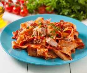 Italian Delicious Pasta Stock Photo 04