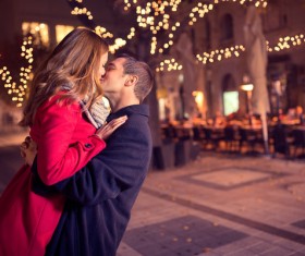 Kissing Couples Stock Photo 05