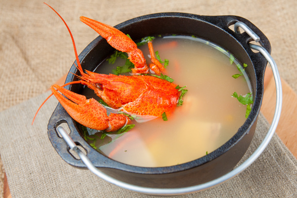 Lobster seafood soup Stock Photo 01