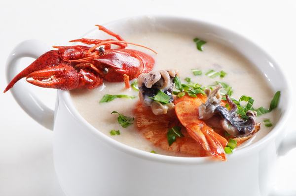 Lobster seafood soup Stock Photo 03