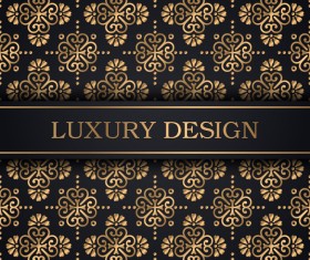 Luxury ornament gold decoration background vector 01