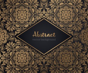 Luxury ornament gold decoration background vector 04