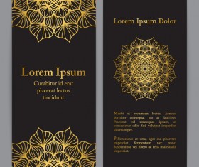 Mandala flyer template vector material 01