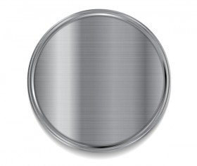 Metal circle with white background vector