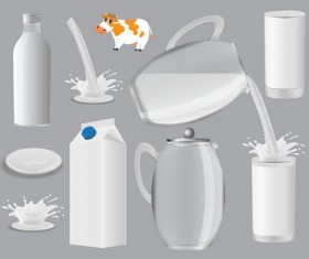 Milk container vector
