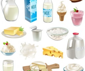 Milk food vector