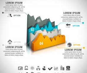 Modern design business infographic vector