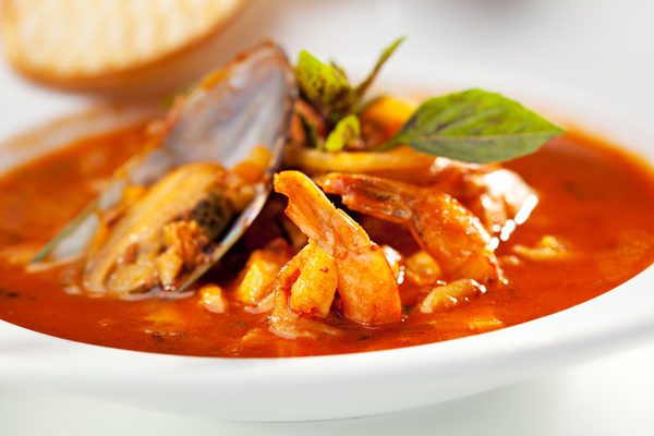 Mussels seafood soup Stock Photo 02