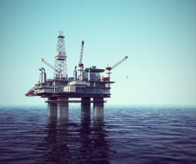 Offshore drilling platform Stock Photo 02