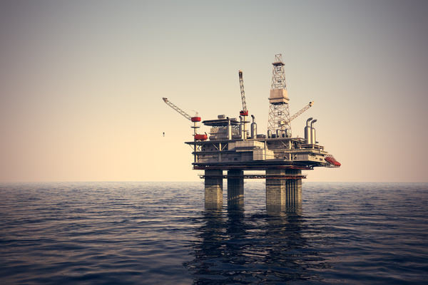 Offshore drilling platform Stock Photo 03
