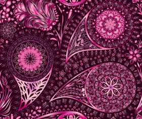 Ornate seamless paisley pattern vectors 03