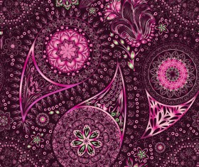 Ornate seamless paisley pattern vectors 08