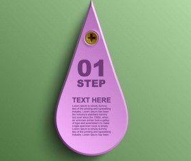 Paper bookmarks illustration vector 01