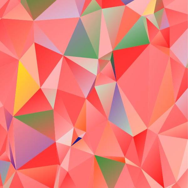 Polygon embossment backgrounds vector 02