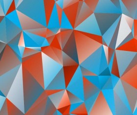 Polygon embossment backgrounds vector 05