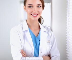 Pretty female doctor Stock Photo