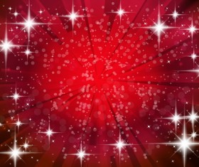 Red background with shiny star light vector