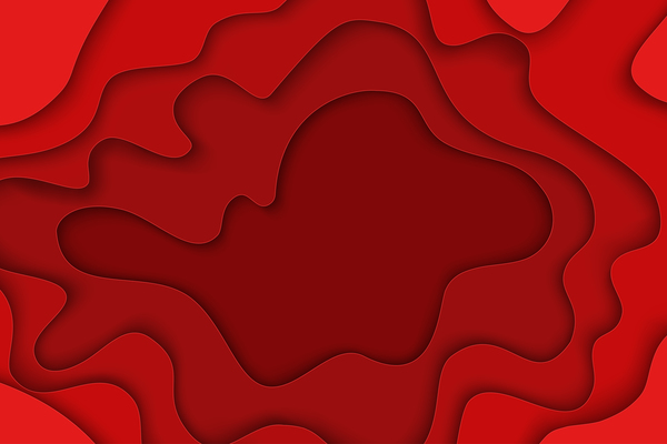 Red layered frame background vector