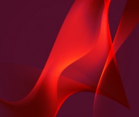 Red wavy background abstract vector 04