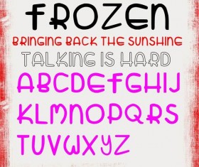 Retro creative fonts