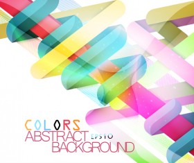 Ribbon winding abstract vector background